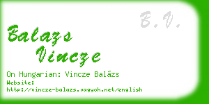 balazs vincze business card